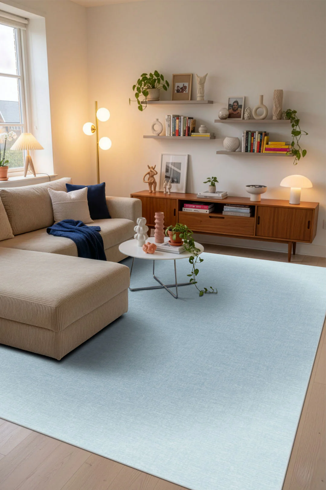 Aura Hemelsblauw Vloerkleed - Image 17