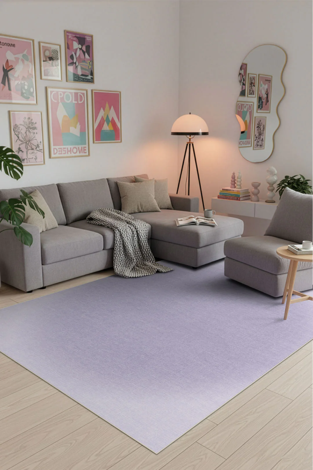 Aura Lavendel Vloerkleed - Image 17