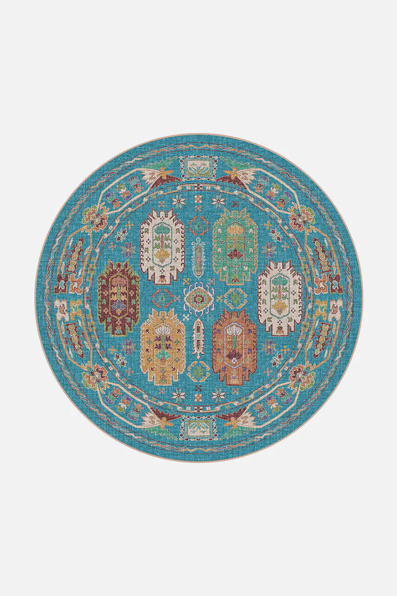 Farah Turquoise Vloerkleed - Image 8