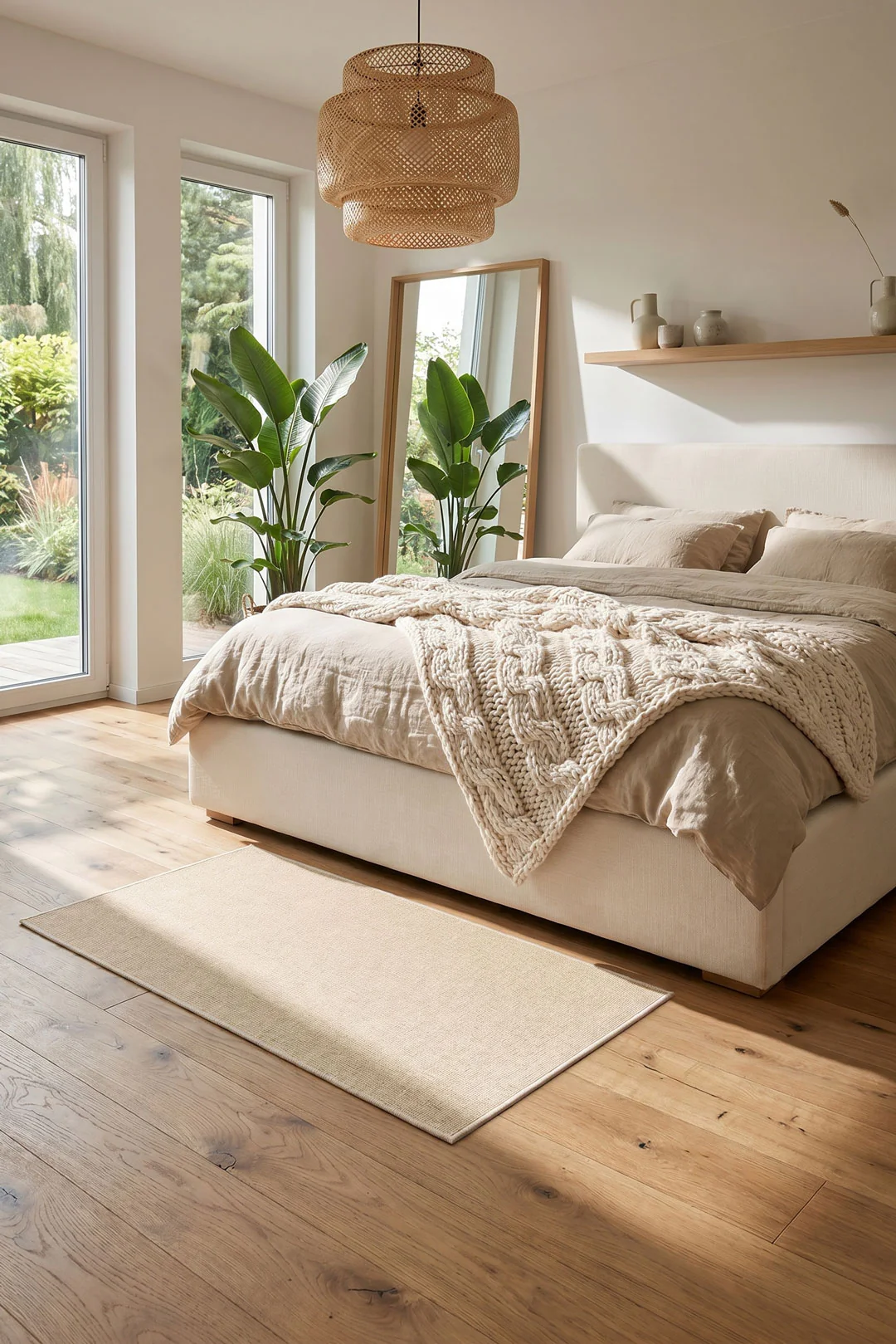Jute-Haptiek Mono Crème Vloerkleed - Image 6