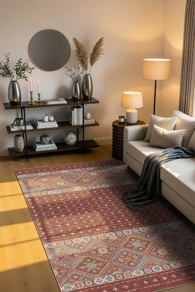 Leila Terracotta Vloerkleed - Image 4