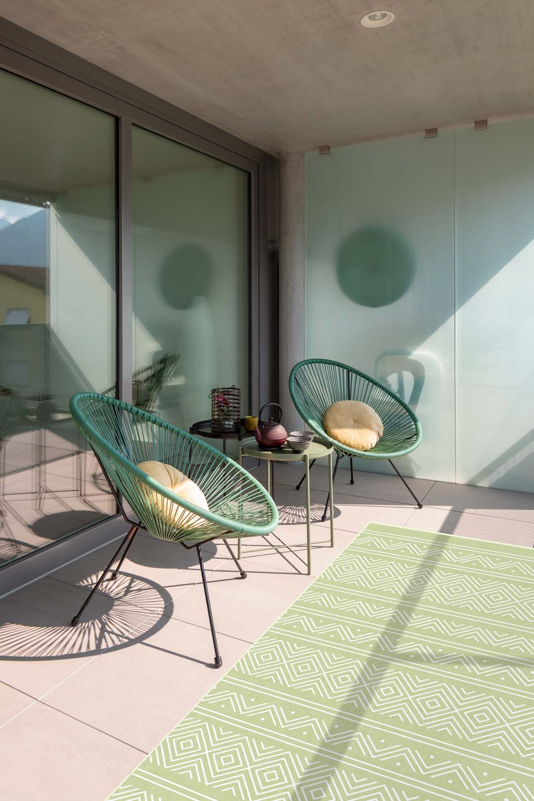 Outdoor Aztec Groen Vloerkleed - Image 20