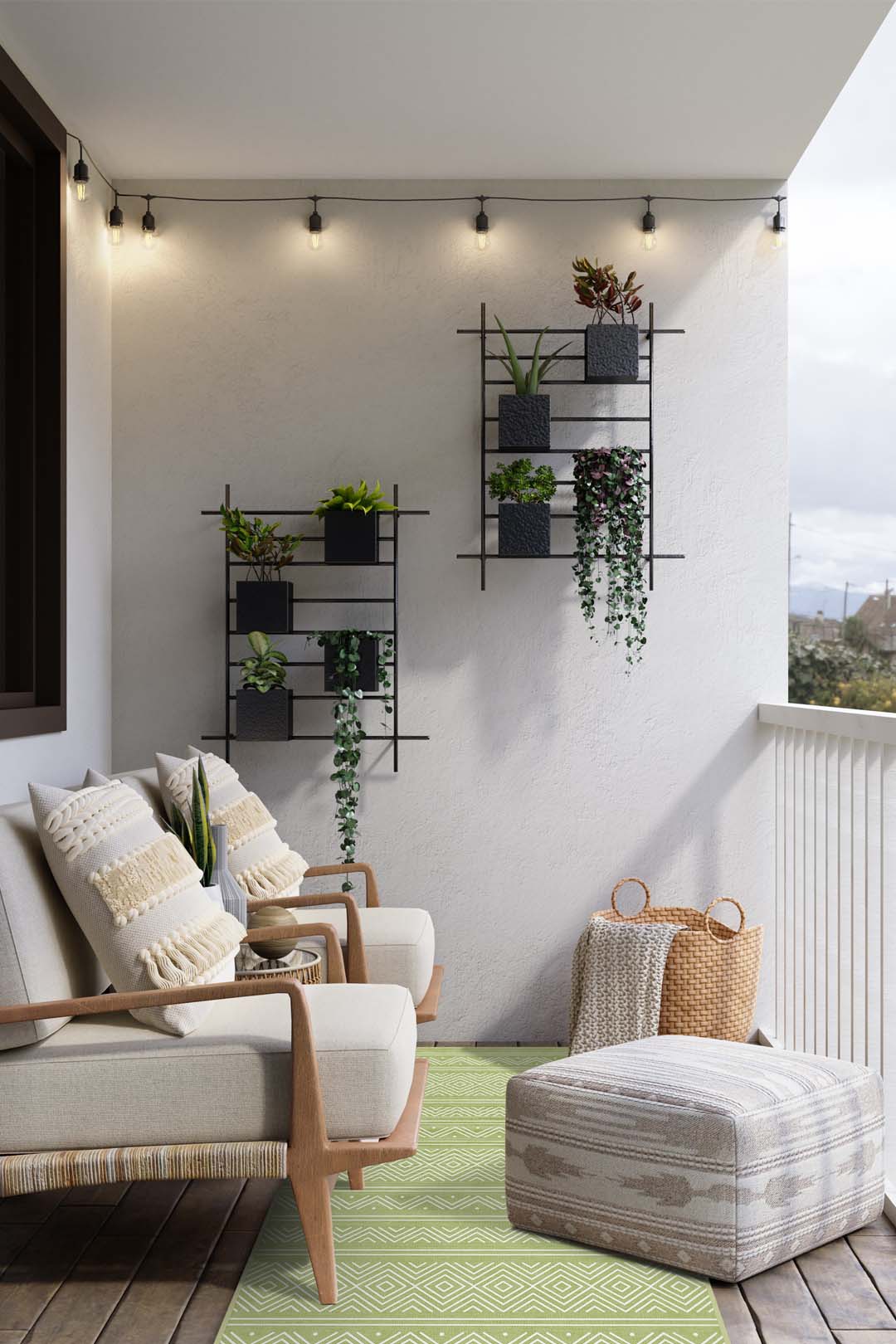 Outdoor Aztec Groen Vloerkleed - Image 9