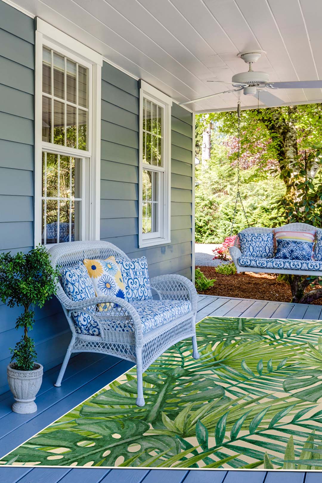 Outdoor Palm Natuur Vloerkleed - Image 19