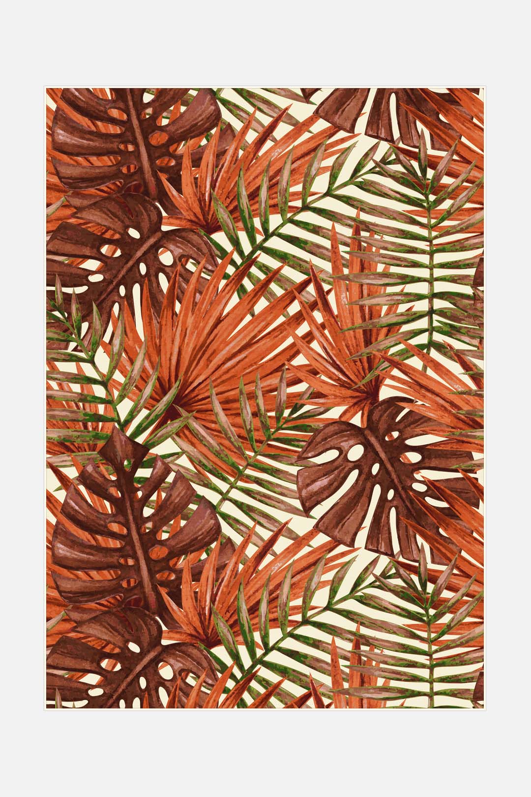 Outdoor Palm Rode Kardinaal Vloerkleed