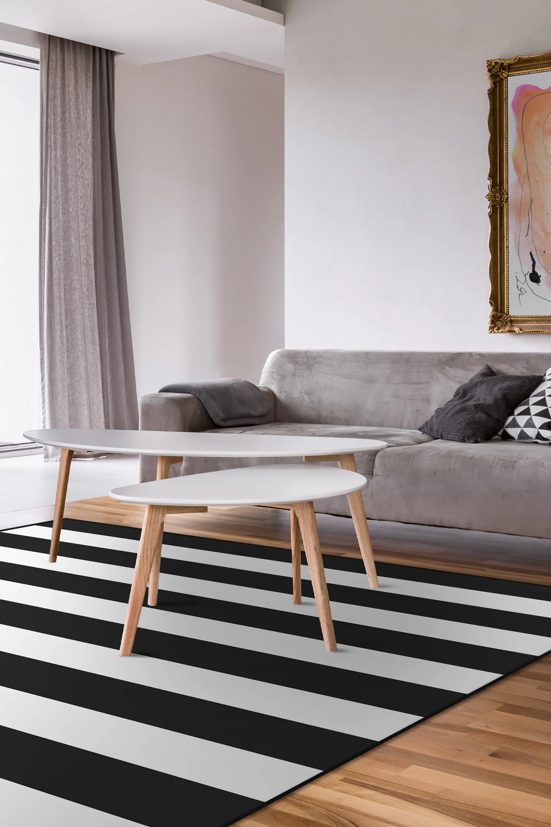 Outdoor Zebra Strepen Vloerkleed - Image 5