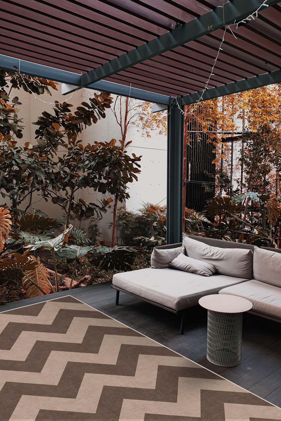 Outdoor Zigzag Mokka Vloerkleed - Image 20
