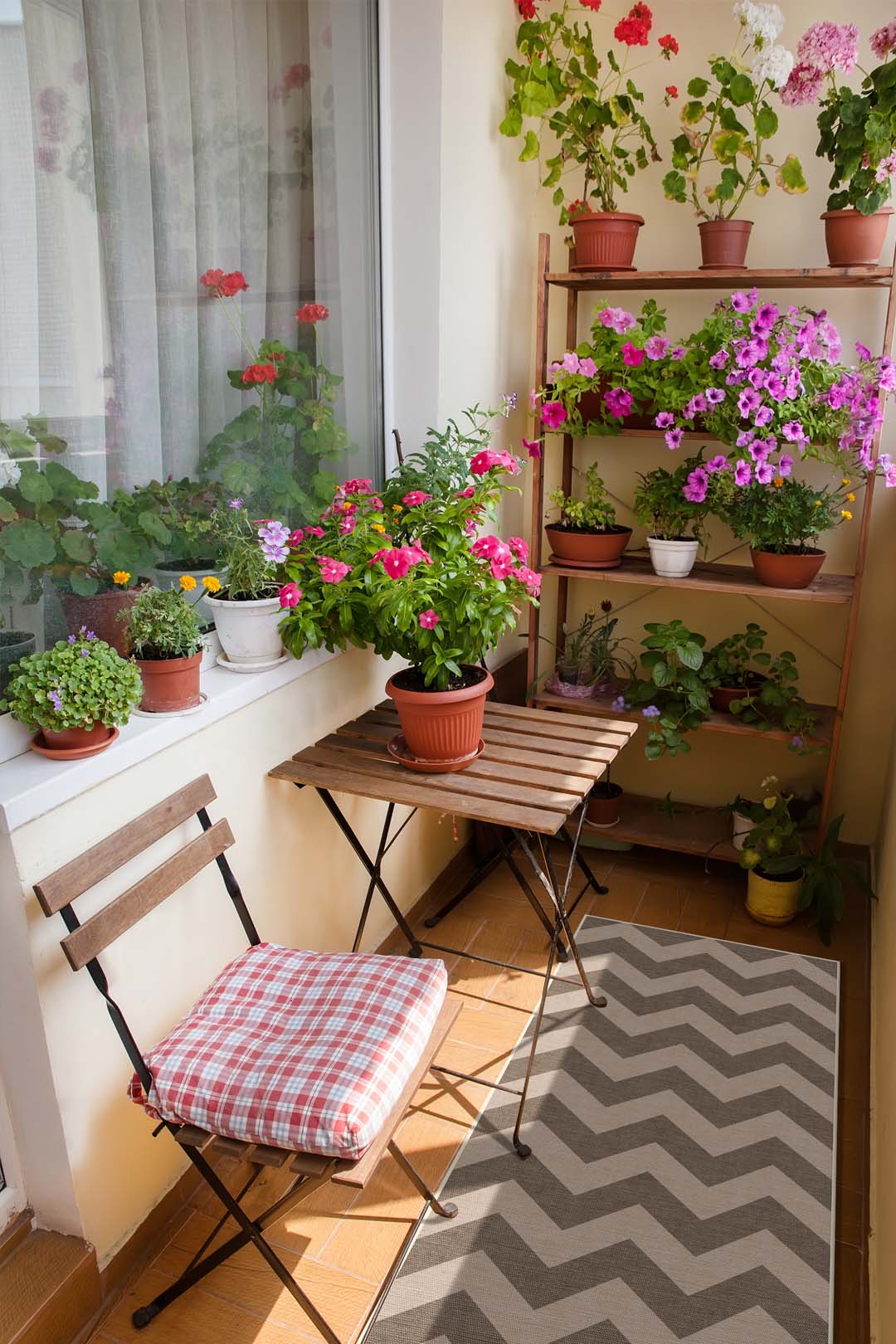 Outdoor Zigzag Mokka Vloerkleed - Image 9