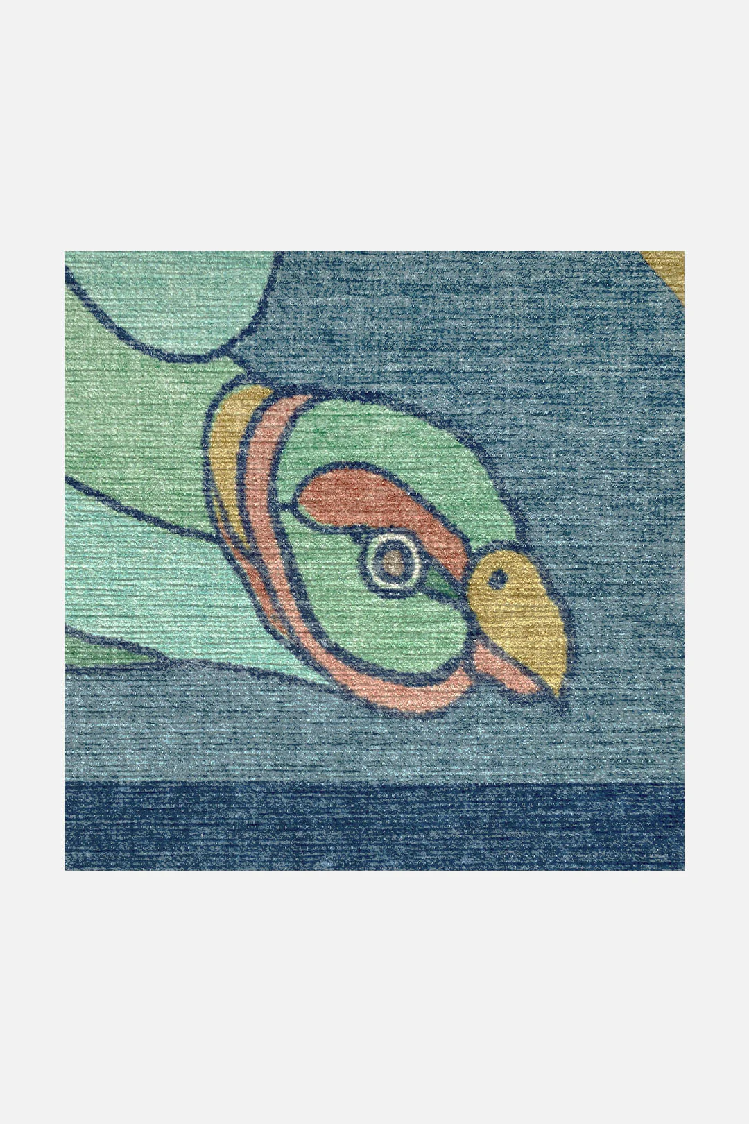 Tropenvogels Blauw Vloerkleed - Image 3